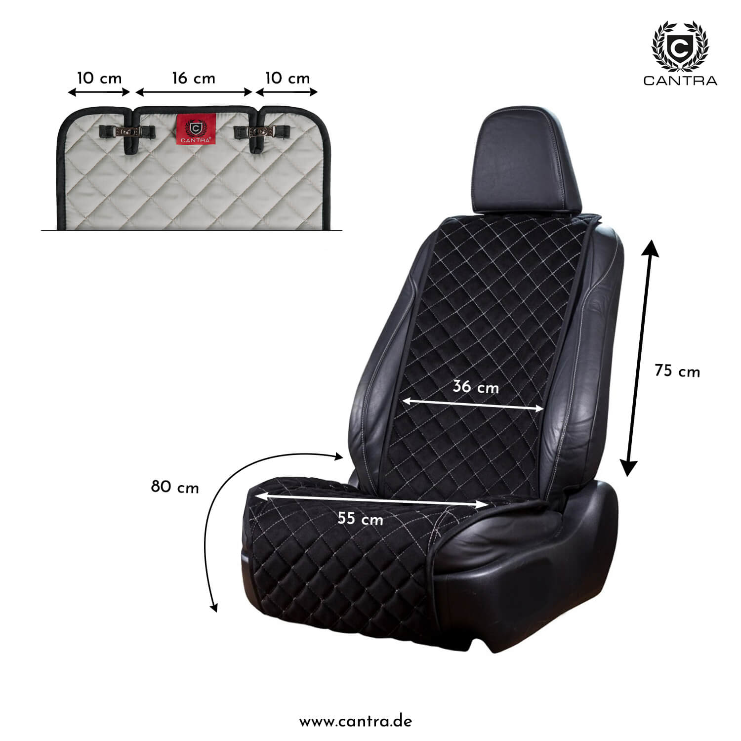 Autositzauflage XL - CANTRA® Premium Autositzauflagen